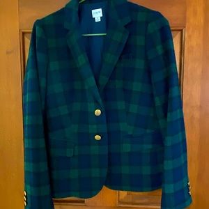 J. Crew Wool Blackwatch Plaid Blazer